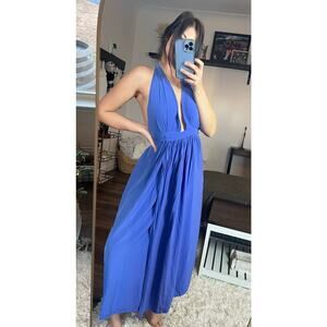 Lulu’s Magical Movement Periwinkle Blue Wrap Maxi Dress